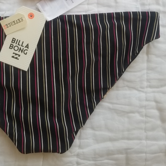 Billabong bikini bottom reversible fuschia floral - Picture 5 of 10